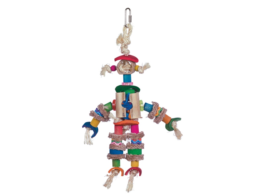 Jouet oiseau Scarecrow multicolore 29cm