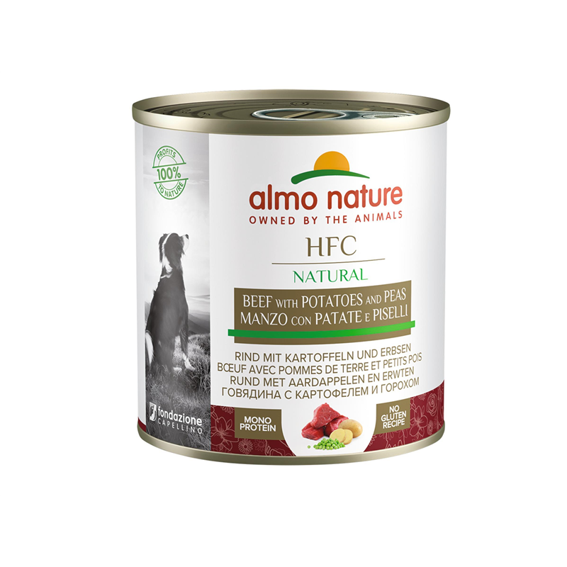 HFC Dogs 290g Natural - boeuf avec petit pois